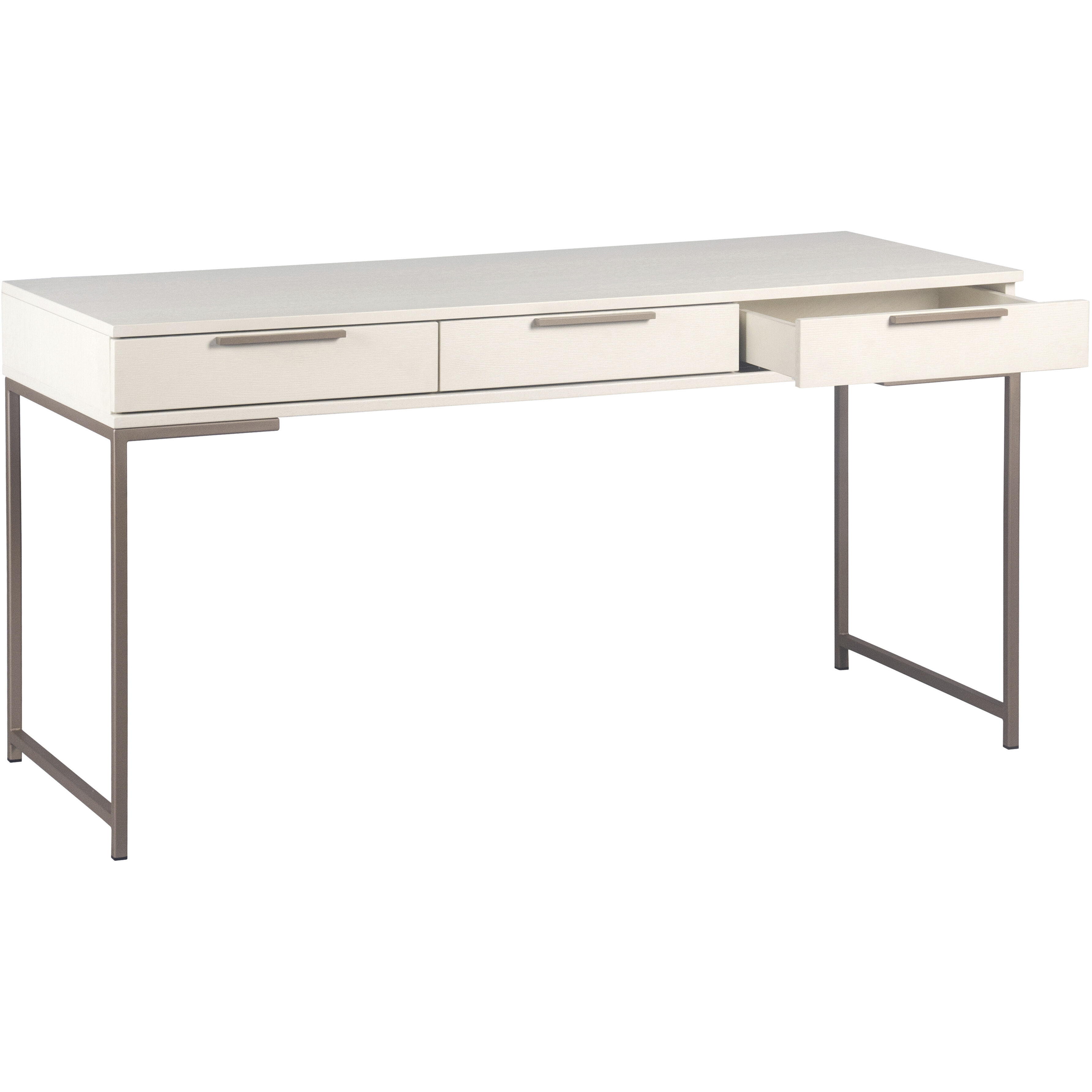 Rebel 59.25 X 23.75 inch Champagne Gold / Cream Desk
